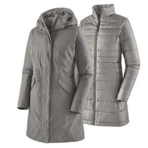 Patagonia Vosque 3-in-1 Parka - Drifter Grey - Rain Jacket, Puffer Jacket